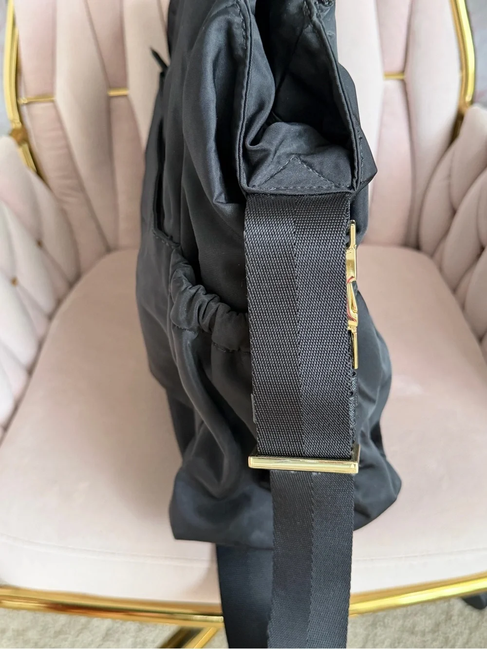 Tory Burch Black Nylon Baby Bag Tote 🖤